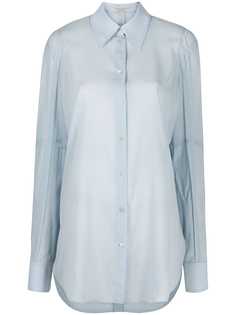 Nina Ricci удлиненная рубашка с классическим воротником
