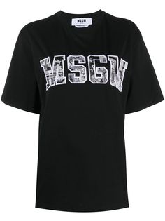 MSGM футболка с логотипом