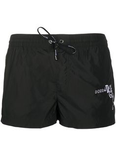 Dolce & Gabbana плавки шорты с вышитым логотипом