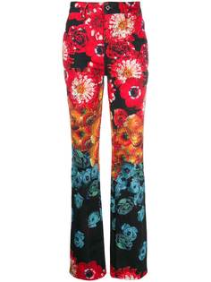 Just Cavalli джинсы bootcut с цветочным принтом и завышенной талией