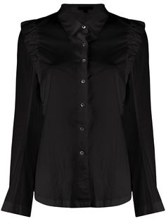 Ann Demeulemeester рубашка с оборками на плечах