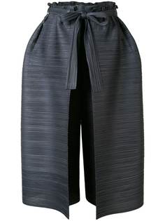 Pleats Please Issey Miyake брюки-юбка со складками