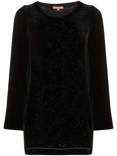 Ermanno Scervino бархатная туника с цветочным узором
