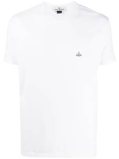 Vivienne Westwood футболка с вышитым логотипом и круглым вырезом