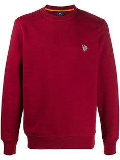 PS Paul Smith толстовка с круглым вырезом и нашивкой