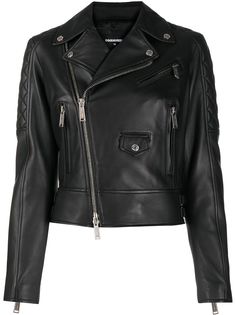 Dsquared2 стеганая куртка со смещенной застежкой