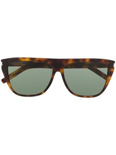 Saint Laurent Eyewear солнцезащитные очки в массивной оправе
