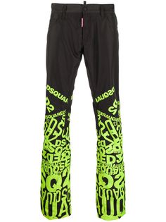 Dsquared2 брюки широкого кроя с логотипом