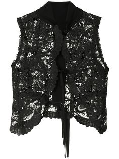 Ann Demeulemeester многослойная рубашка с кружевом