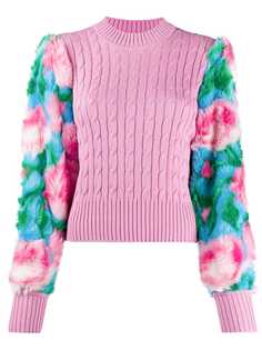 Giuseppe Di Morabito свитер фактурной вязки с контрастными вставками