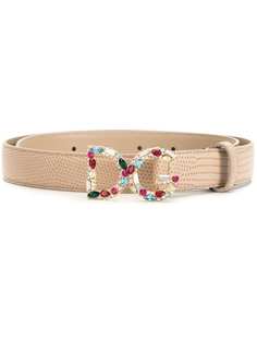 Dolce & Gabbana ремень с декорированной пряжкой-логотипом DG