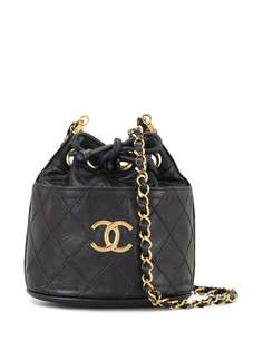 Chanel Pre-Owned стеганая сумка на плечо Cosmos 1985-1993 годов с логотипом CC