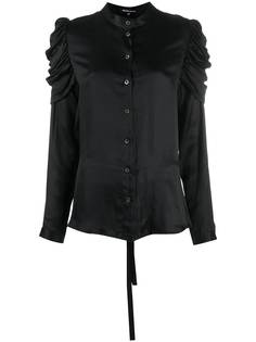 Ann Demeulemeester блузка с длинными рукавами и сборками