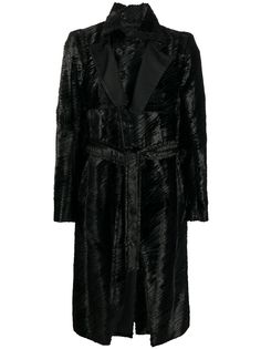 Ann Demeulemeester однобортное пальто длины миди