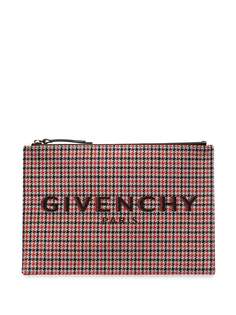 Givenchy клатч в ломаную клетку