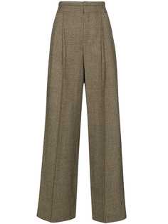 Chloé широкие брюки в ломаную клетку