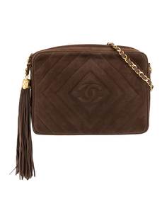 Chanel Pre-Owned каркасная сумка 1992-го года с кисточкой