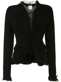 Chanel Pre-Owned кардиган с оборками и завязками