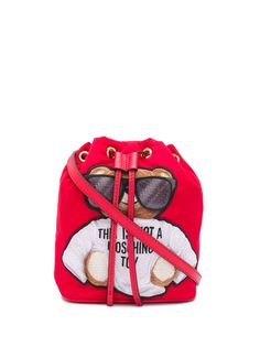 Moschino сумка-ведро с нашивкой Teddy Bear