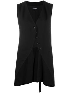 Ann Demeulemeester жилет асимметричного кроя