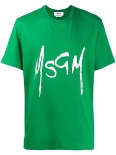 MSGM футболка с логотипом