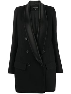 Ann Demeulemeester двубортное пальто строгого кроя
