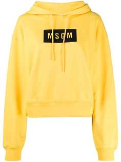 MSGM худи с нашивкой-логотипом