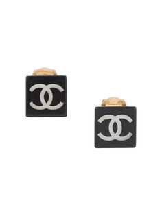 Chanel Pre-Owned серьги 2003-го года с логотипом CC