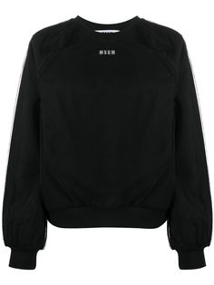 MSGM толстовка с рукавами из тюля