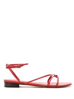Nk leather flat sandals НК