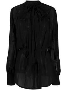 Ann Demeulemeester полупрозрачная блузка