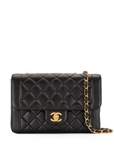 Chanel Pre-Owned стеганая сумка на плечо 1994-го года с клапаном