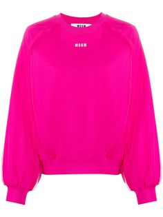MSGM толстовка с тюлем