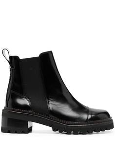 See by Chloé ботильоны на блочном каблуке