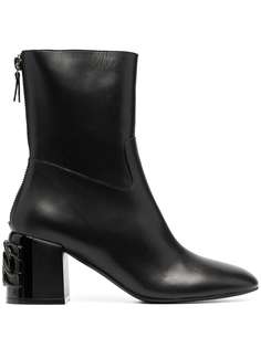 Casadei ботильоны с тисненым каблуком