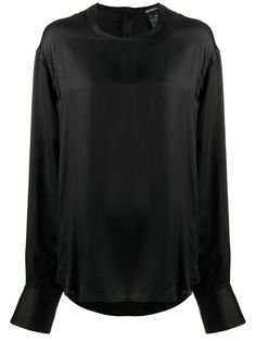 Ann Demeulemeester блузка оверсайз без воротника