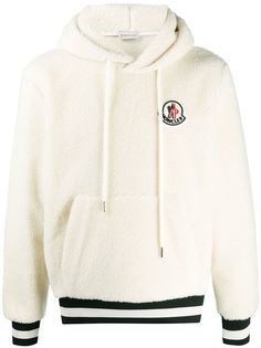 Moncler худи с нашивкой-логотипом