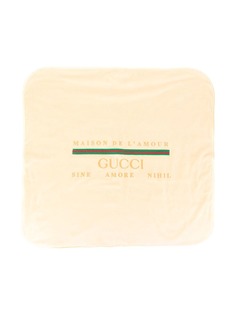 Gucci Kids одеяло с вышивкой Maison de LAmour