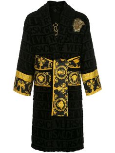 Versace Home халат с декором Medusa из пайеток