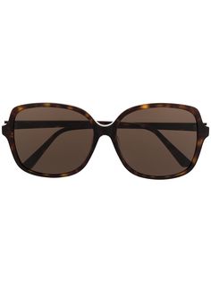 Bottega Veneta Eyewear солнцезащитные очки в массивной оправе