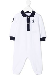 Ralph Lauren Kids комбинезон для новорожденного с воротником поло