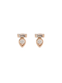 Dana Rebecca Designs серьги-гвоздики из розового золота с бриллиантами