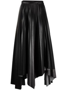 Nanushka плиссированная юбка с асимметричным подолом