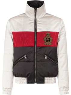 Dolce & Gabbana стеганая куртка в полоску