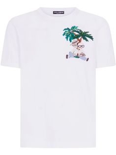 Dolce & Gabbana футболка с вышивкой