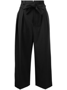 RedValentino брюки с завышенной талией и складками