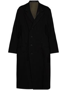 Yohji Yamamoto oversized button-up coat