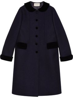Gucci расклешенное пальто длины миди