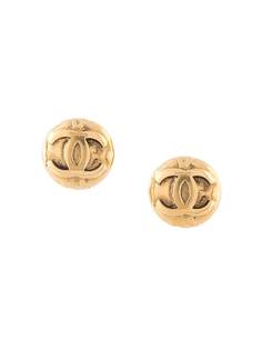 Chanel Pre-Owned серьги 1996-го года с логотипом CC