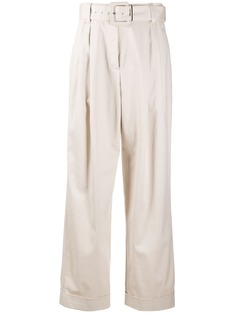 Brunello Cucinelli укороченные брюки с поясом